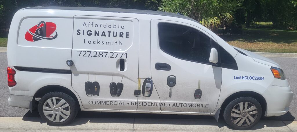 Affordable Signature Locksmith Service Car